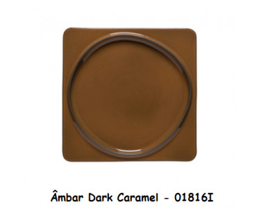 Costa Nova - Âmbar Sq. Plate Dark Caramel